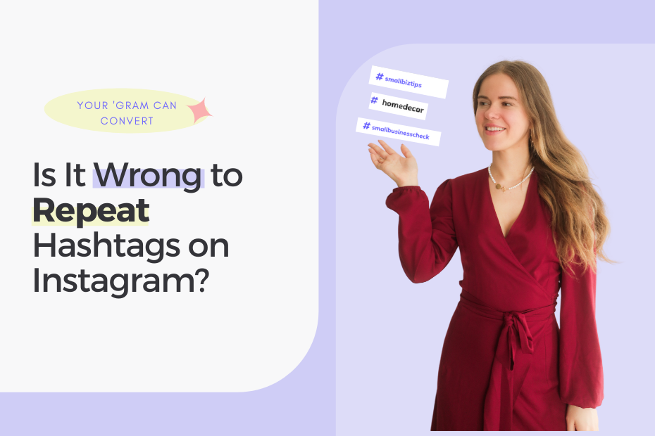 is it wrong to repeat hashtags