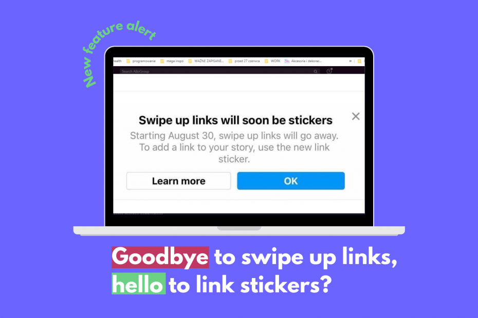 link stickers instagram swipe up is gone